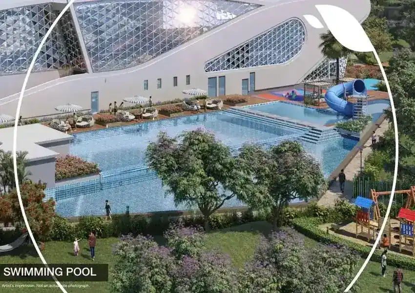 Representative swimming pool lifestyle concept; not a project-specific render
